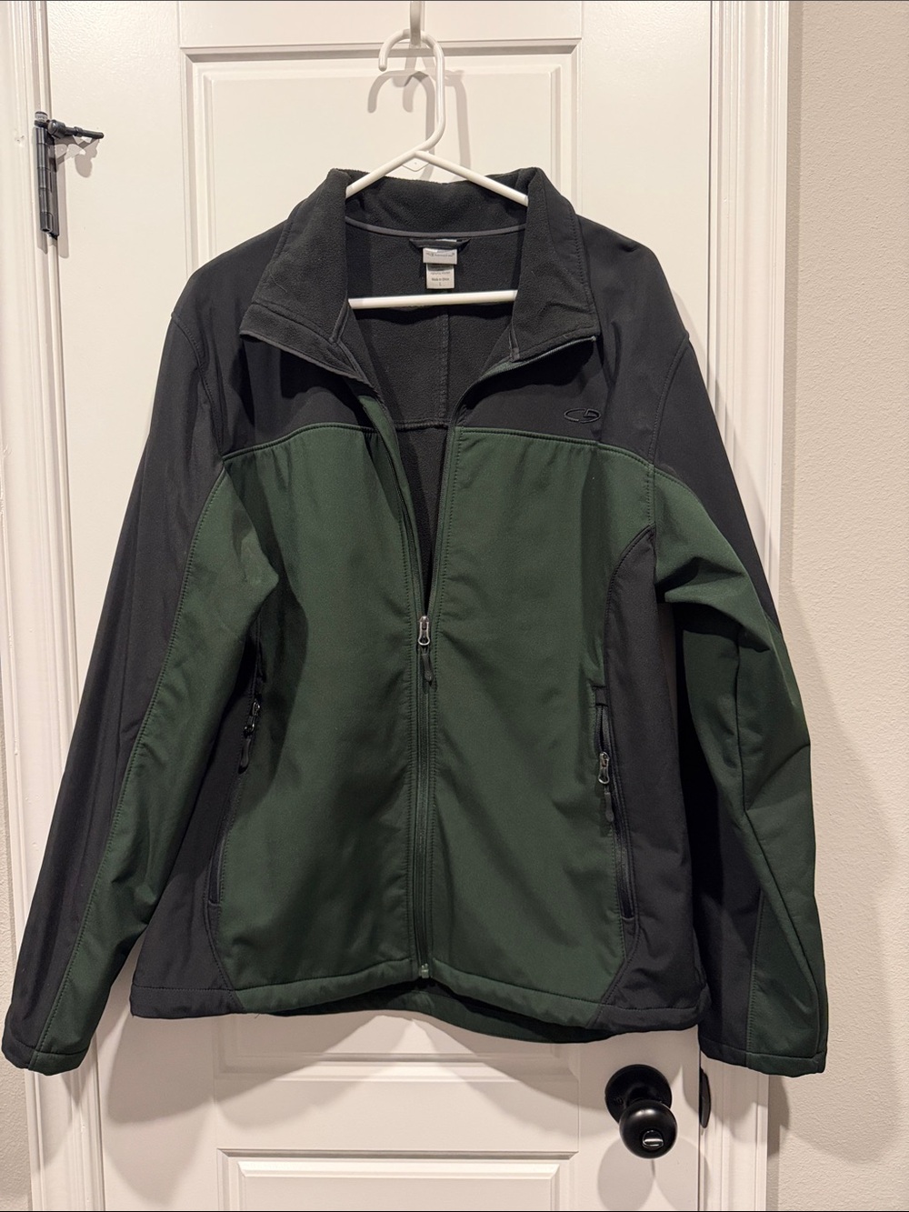 Champagne Black Fleece Jacket